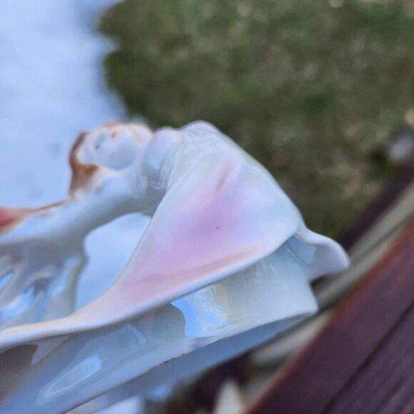 Royal Bayreuth Art Nouveau Lady Figural Woman Chamberstick Candle Holder RARE - Picture 8 of 8